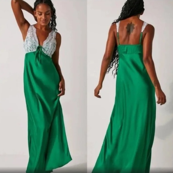 NWOT Free People Countryside Maxi Slip - Picture 2 of 4